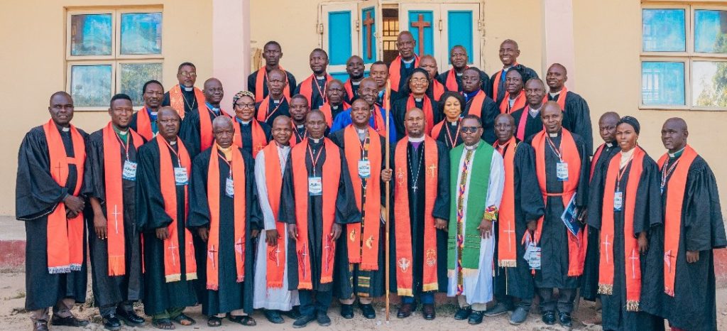 Bishop Ande I. Emmanuel with clergy during the 21st Session of the Northern Nigeria Annual Conference